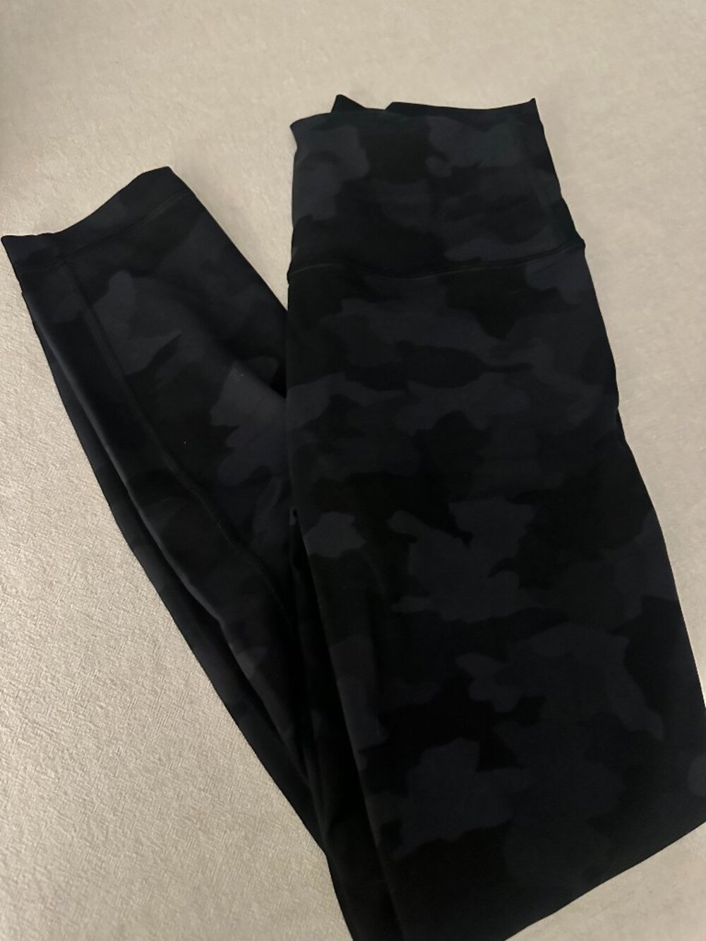 lululemon Wunder Train Black Camo High-Waist Leggings 25"